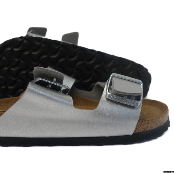 Birkenstock Shoes - [550153] Birkenstock Arizona (Silver) 2 Width